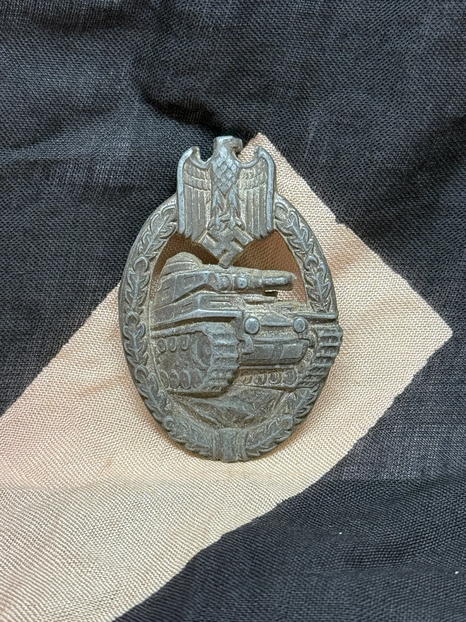 WWII German Panzer Assault Badge (Panzerkampfabzeichen, Bronze Grade)
