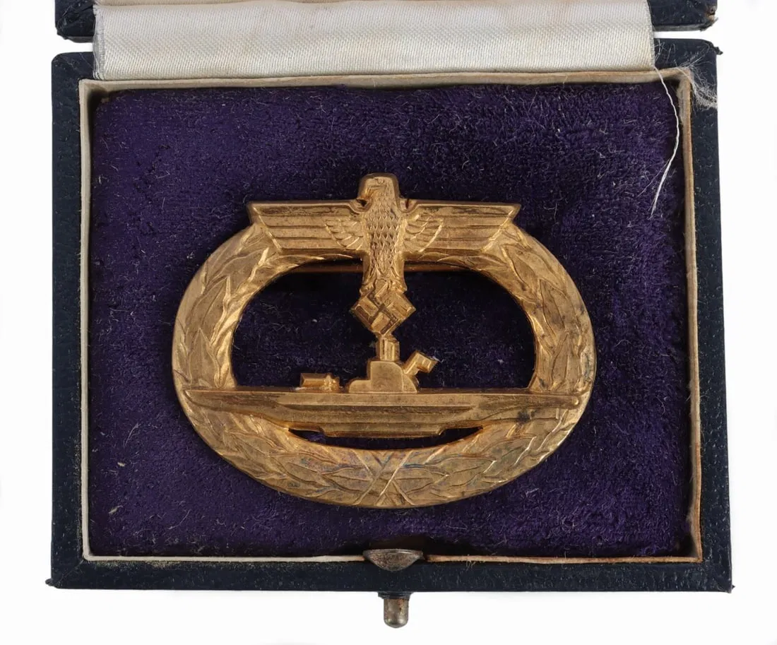 WWII GERMAN THIRD REICH U BOAT BADGE