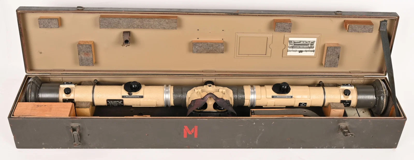 WWII NAZI GERMAN EM34 RANGEFINDER CASED WW2