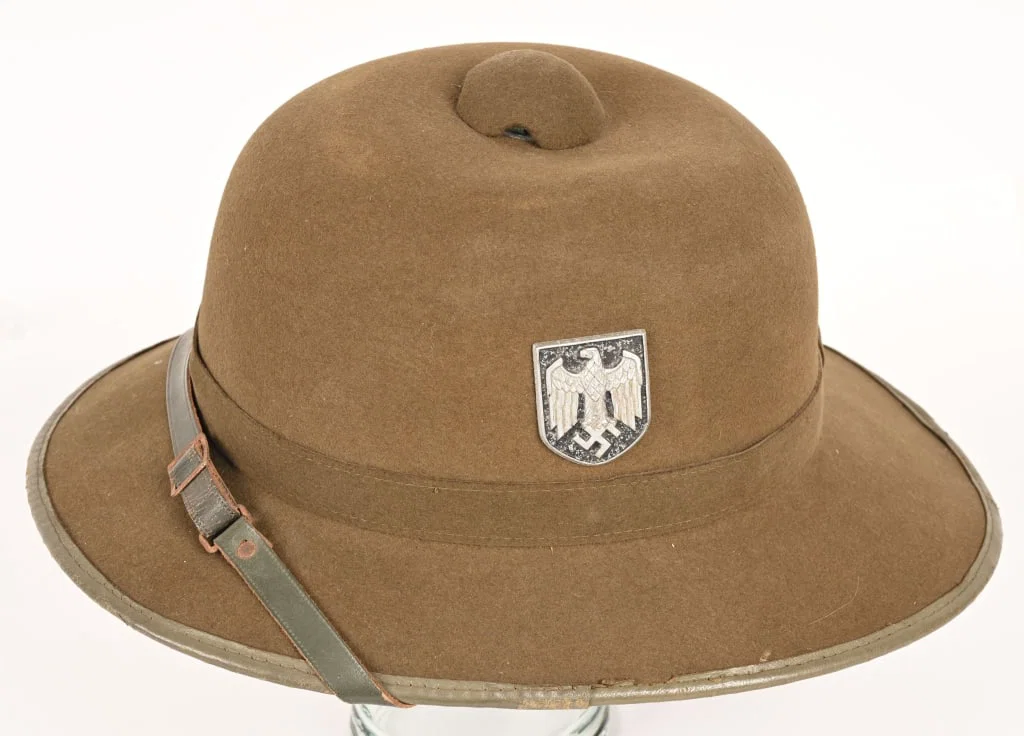 WWII NAZI GERMAN TROPICAL PITH HELMET 1941 DATED