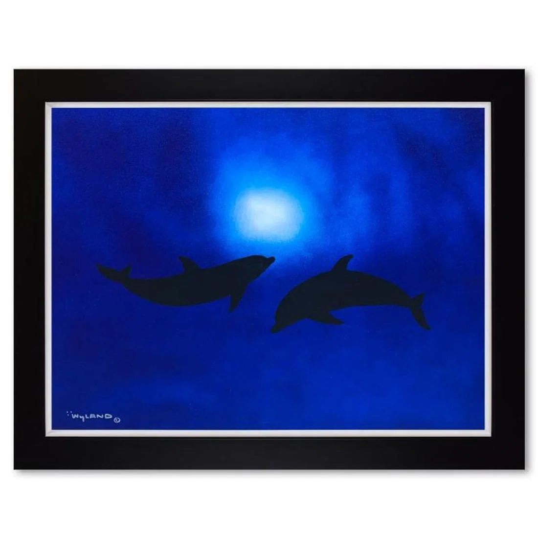 Wyland, Framed Original Painting on Canvas, Hand Signed by the artist and with a letter of