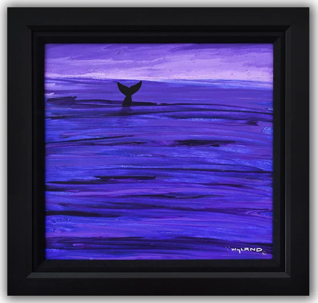 Wyland- Original Painting on Canvas "Fluke"