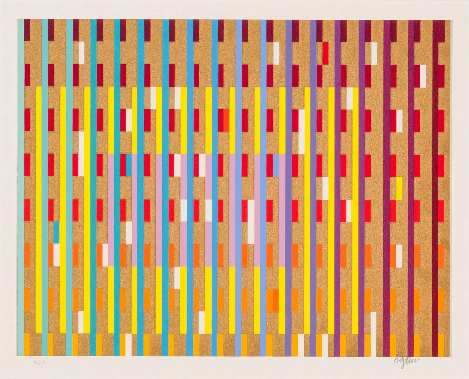 Yaacov Agam Untitled, from the Yom Tov Suite, c. 1986