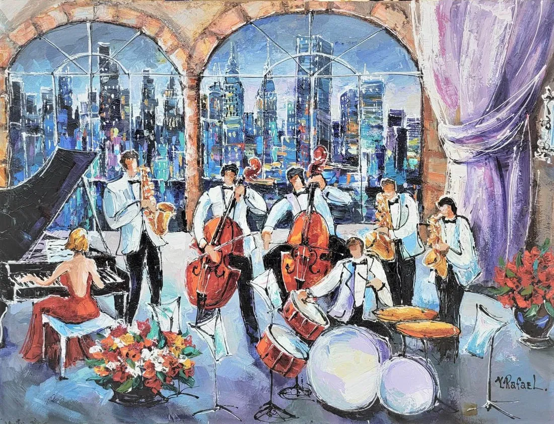 Yana Rafael Acrylic on Canvas Signed, Original