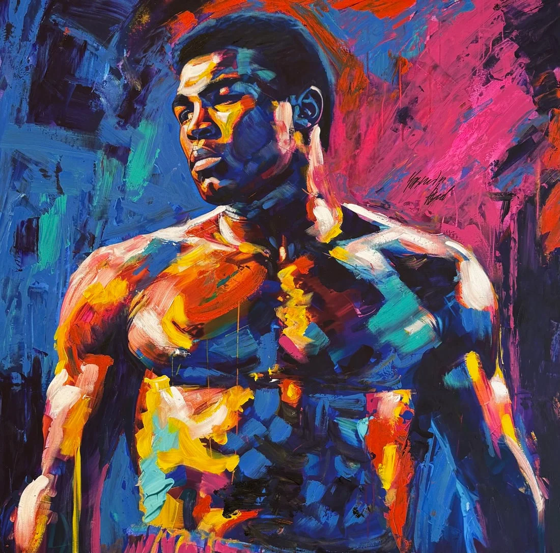 Yasemen Asad "Ali" Signed Original Mixed Media