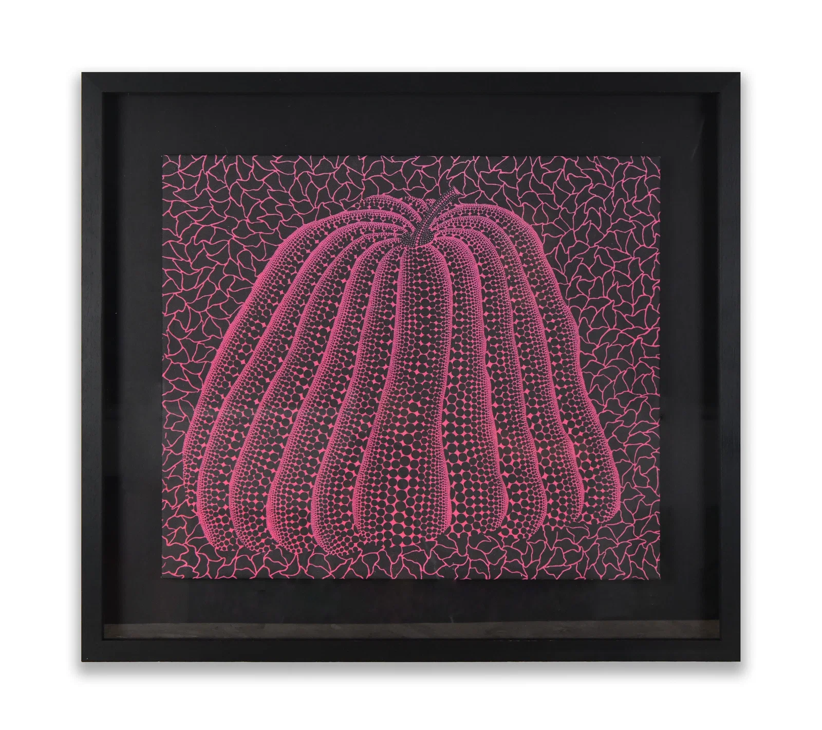 YAYOI KUSAMA (B. 1929), ATTRIBUTED TO, PUMPKIN (PINK ON BLACK)
