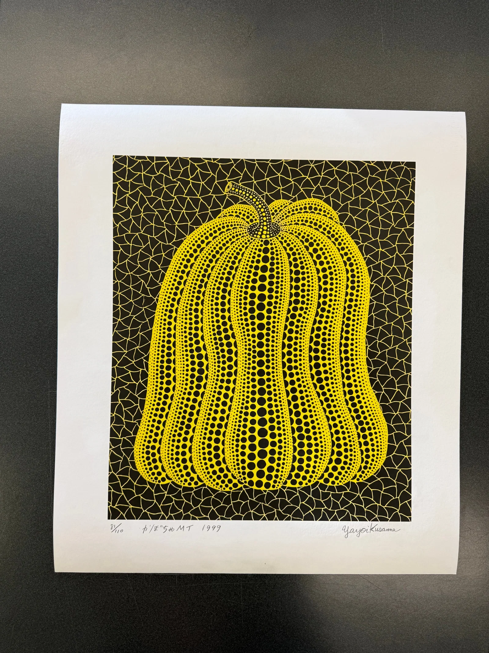 Yayoi Kusama "Pumpkin MT", Signed