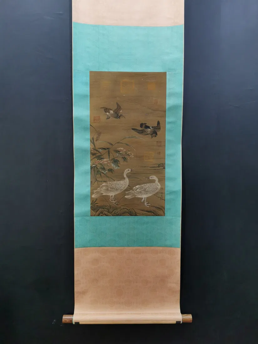 Yi Yuanji, Fine Silk Flower and Bird Painting