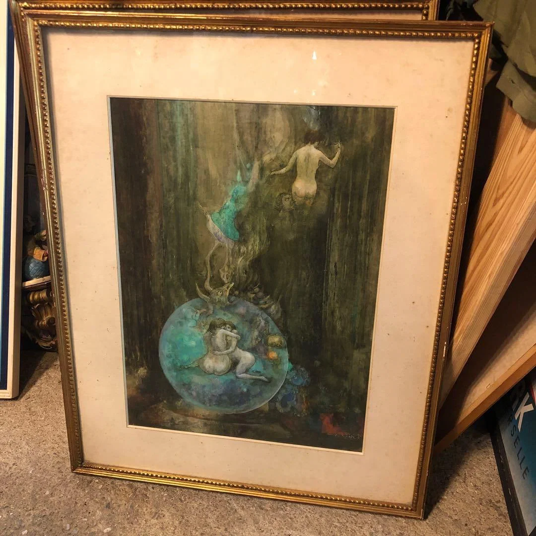 Yokoo Tatsuhiko, Watercolor Painting, Signed