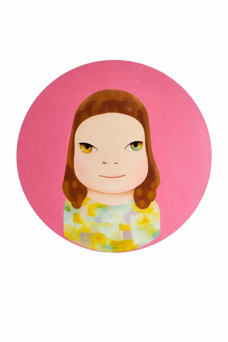 Yoshitomo Nara Acrylic on Canvas Japanese In the Style of. Manga Style