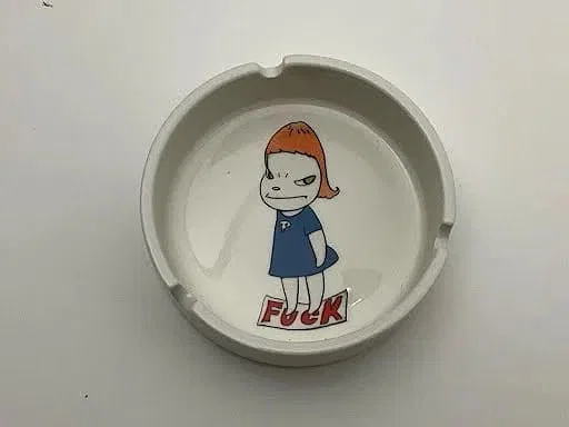 YOSHITOMO NARA 'F UCK' CERAMIC ASHTRAY