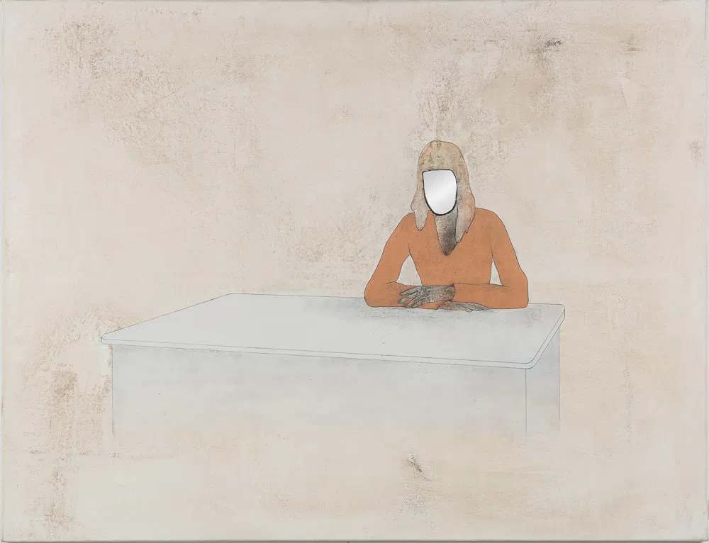 Yves Velter (1967) 'Document Humain', oil on canvas (2010)