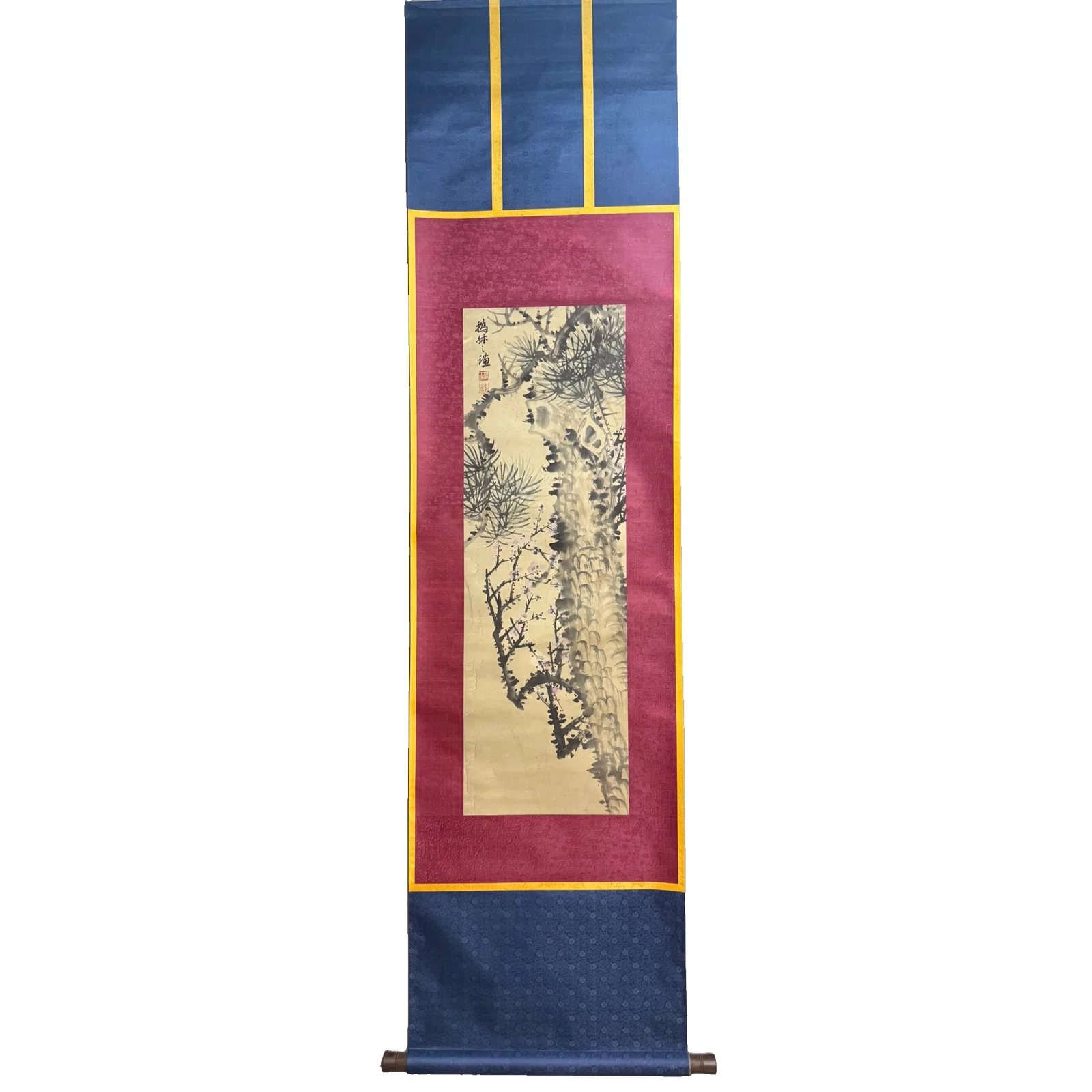 Zhao Zhiqian - Flower and Bird Painting on a Standing Scroll