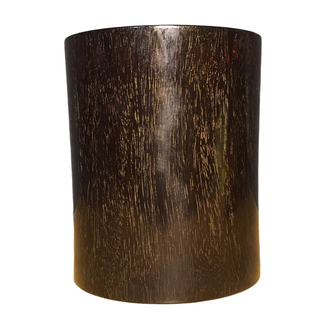 Zitan Brush Pot with Golden Star Pattern