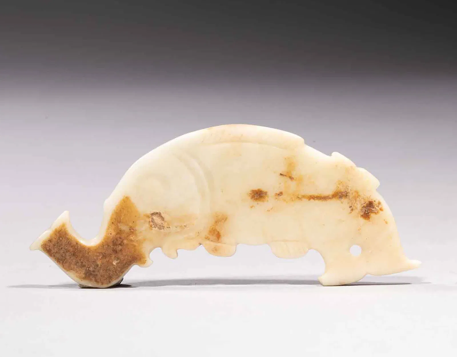 Zoomorphic Pendant - China Western Zhou Dynasty - 11th to 7th Century BC 8cm x 3.5cm