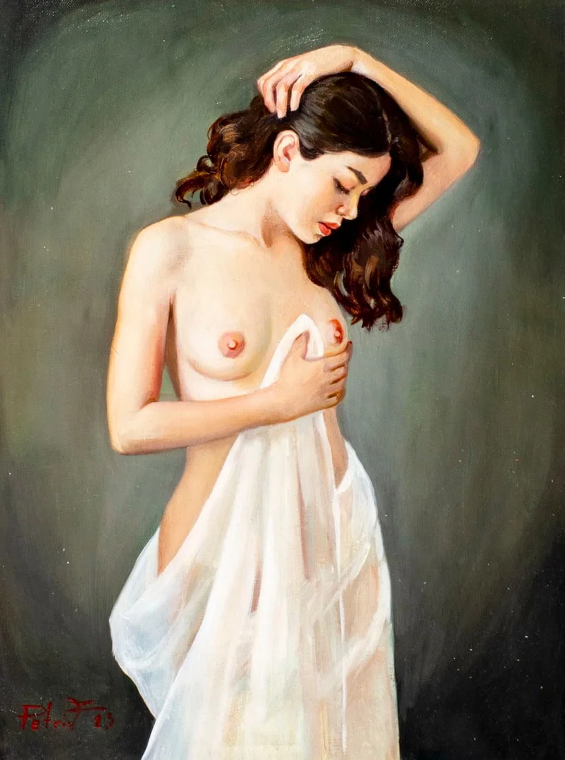 Zoriana Petriv (Ukraine,b 1994) oil painting